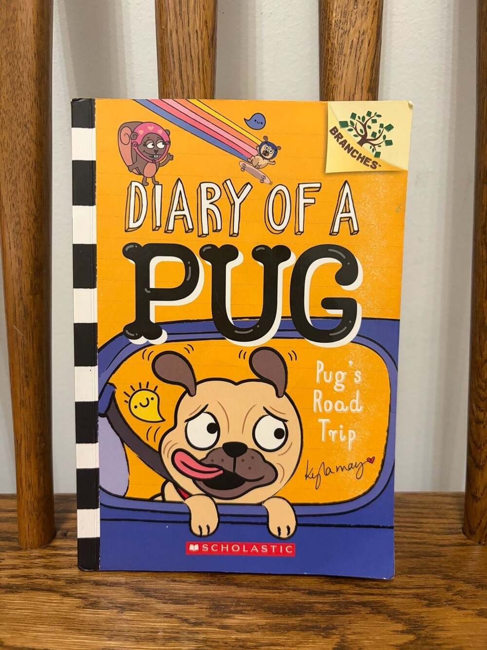 Diary of a Pug Pug's Road Trip Book Kyla May Scholastic